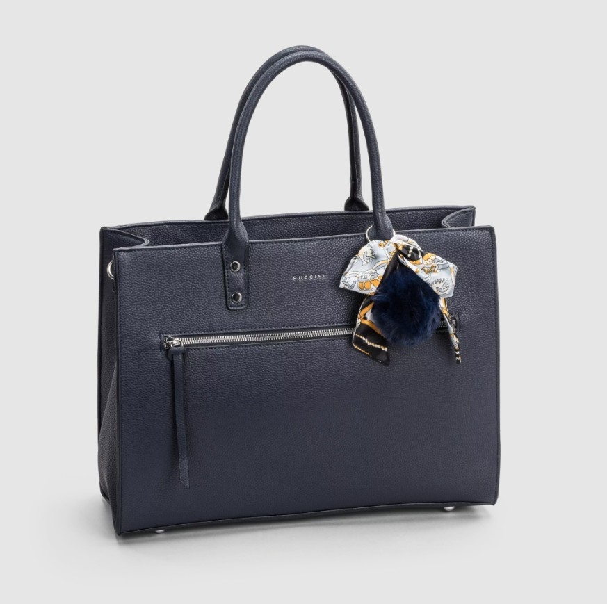 Puccini Tote Bag, Navy