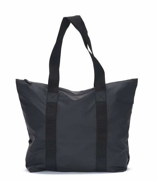 Rains Tote Bag Rush, Black, front