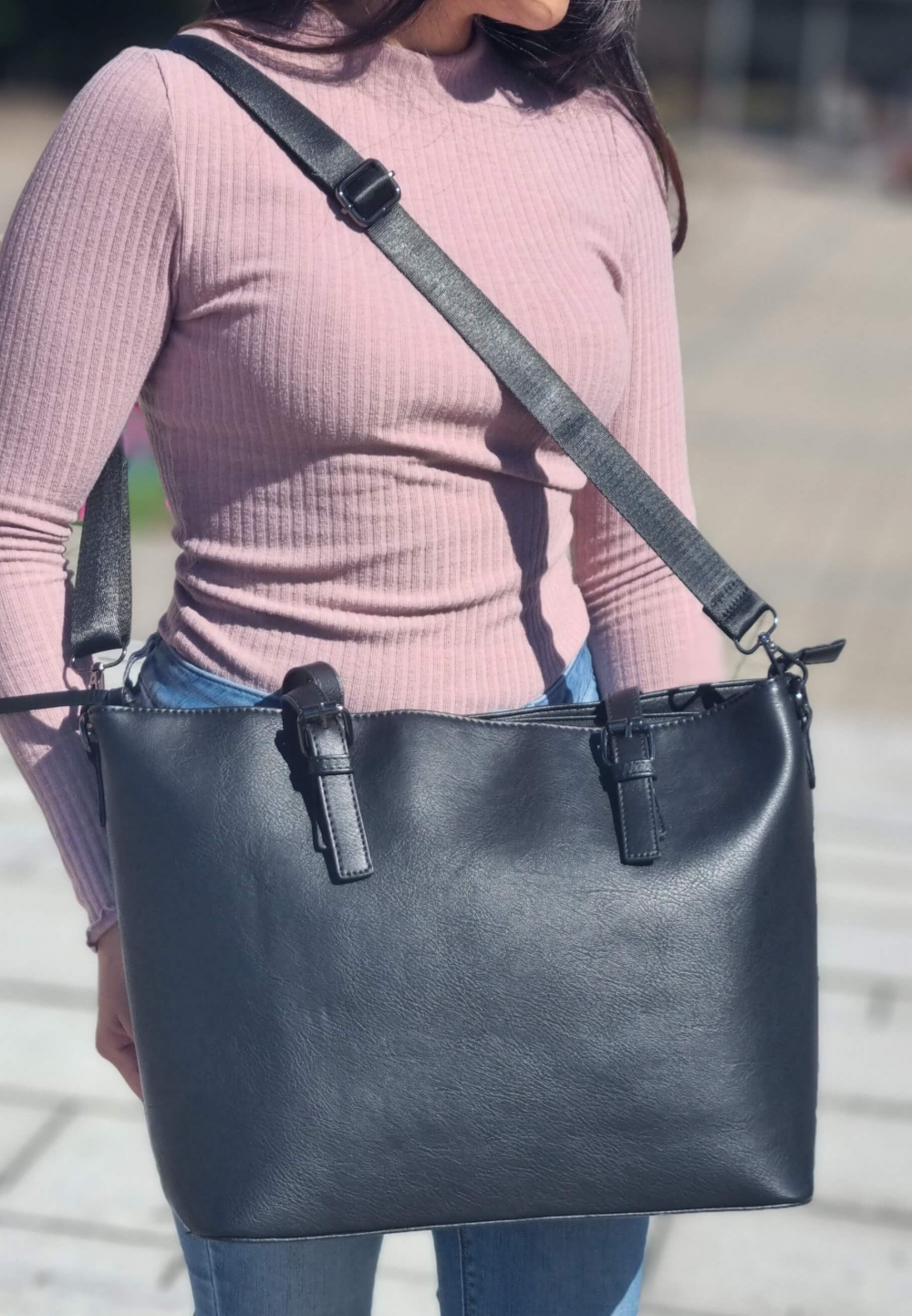 Puccini Tote Bag, Svart