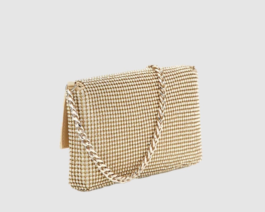 Guess Zalina Flap Clutch, Gold