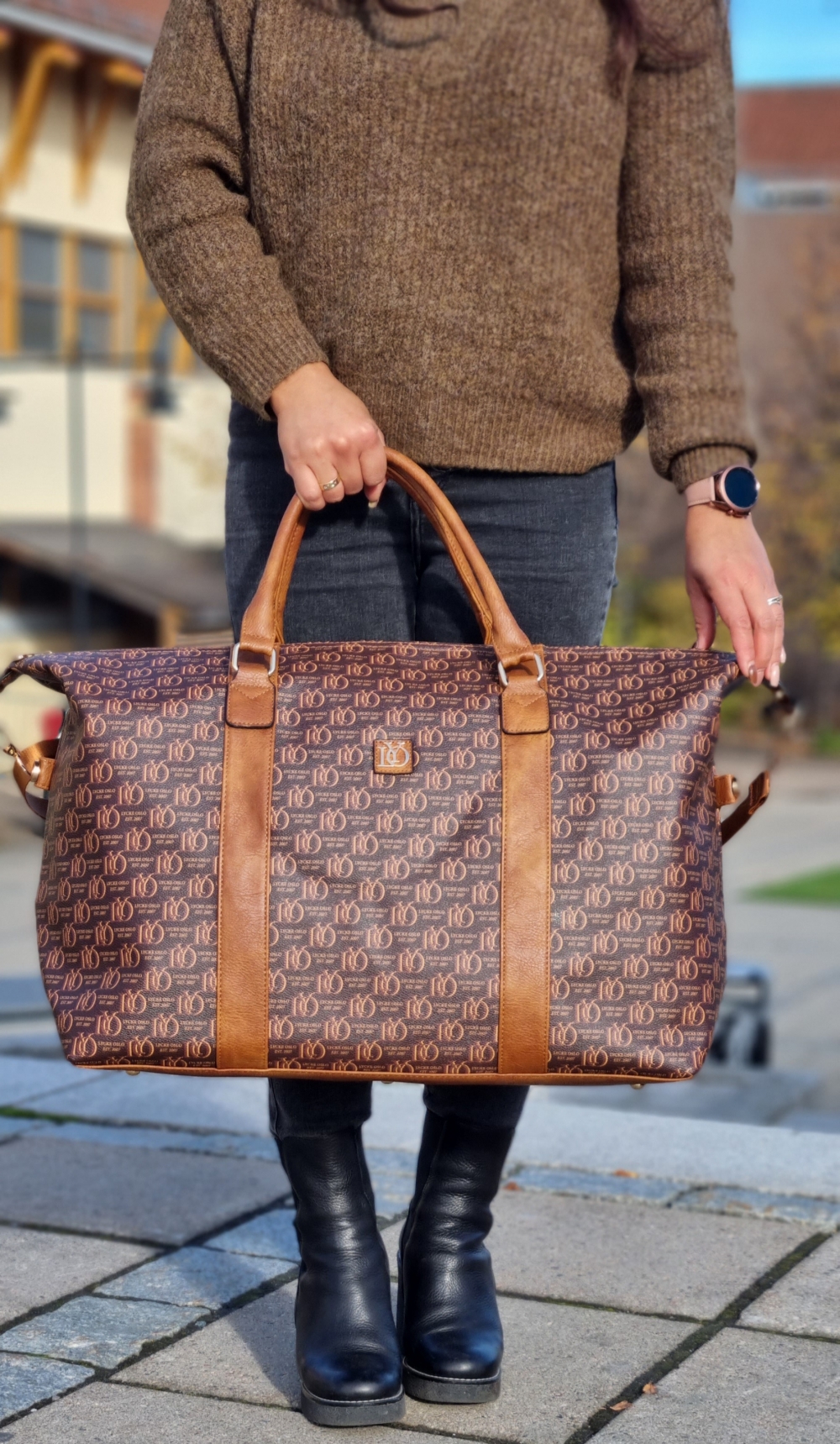 Lycke Stor Bag, brun