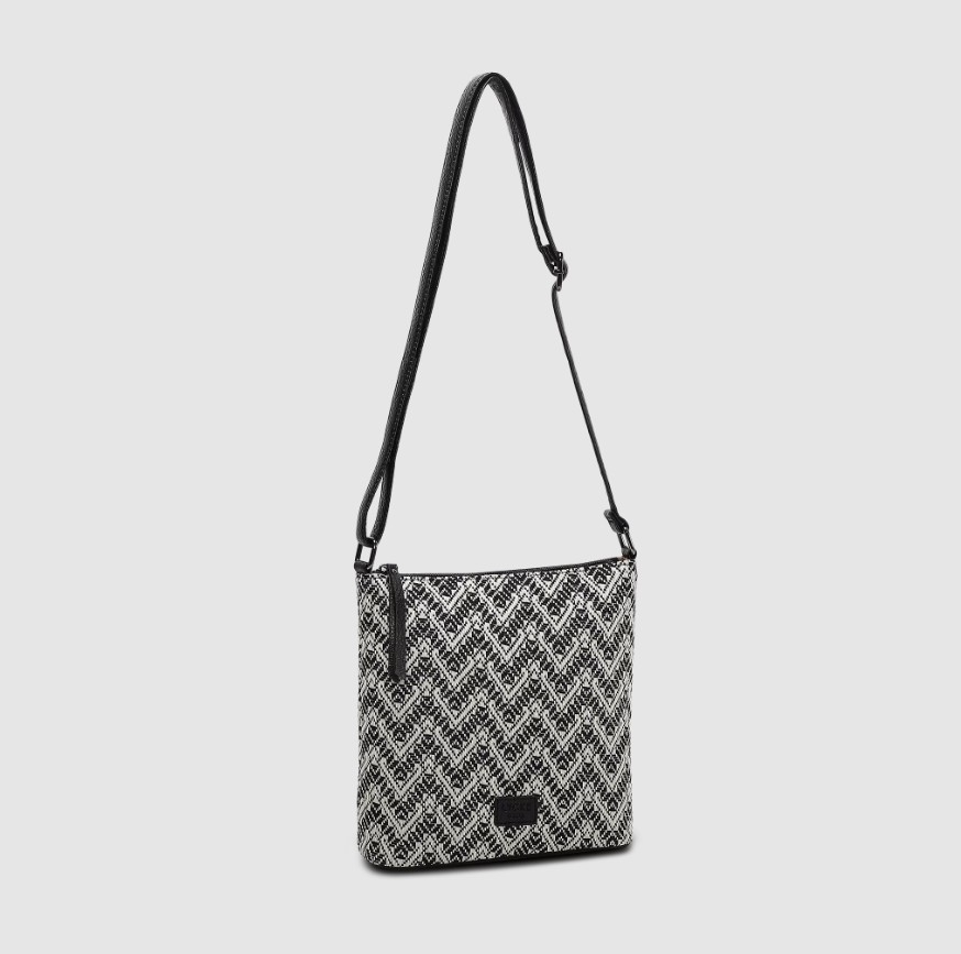 Lycke Crossover Veske Flora, Blackwhite