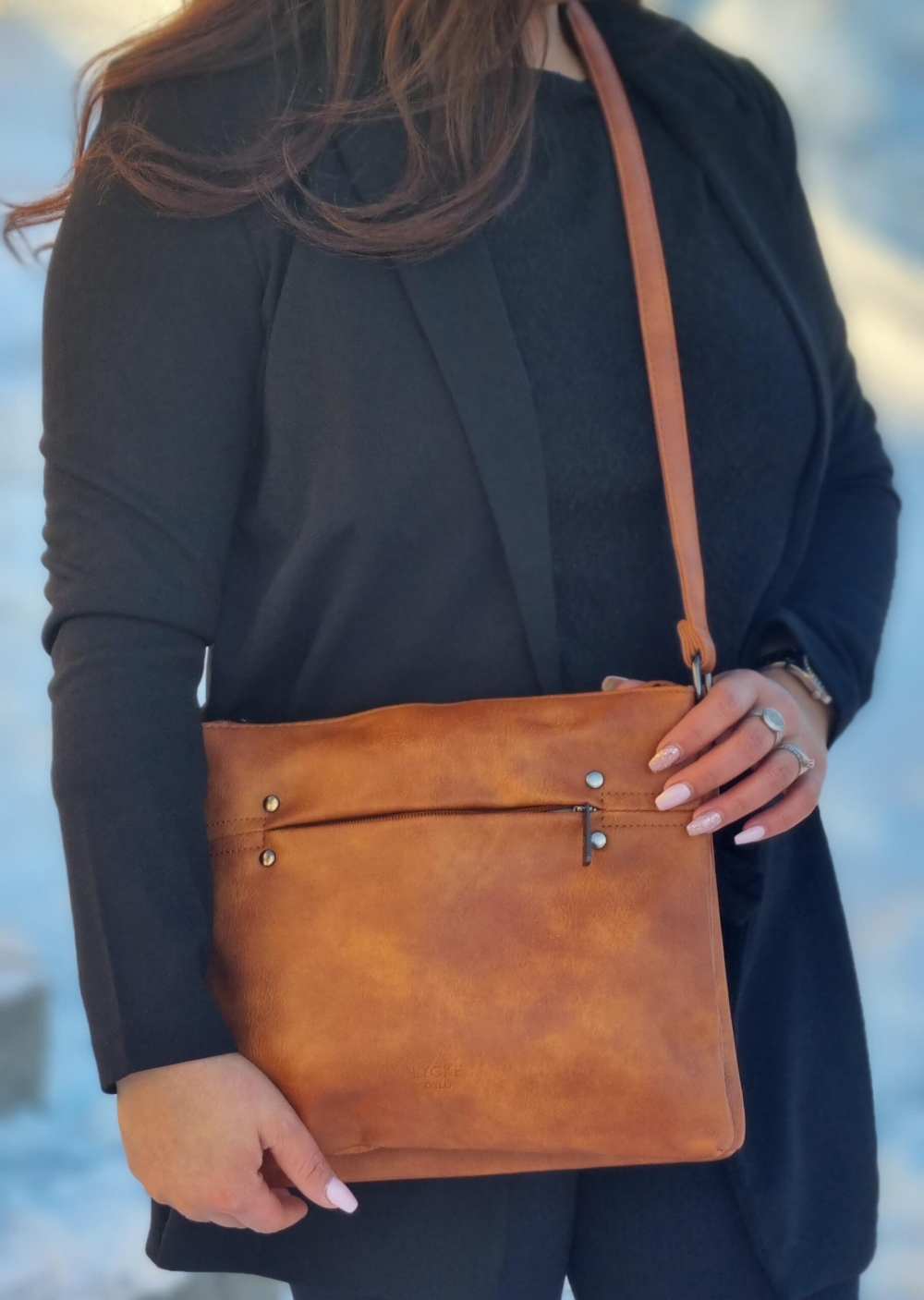 Lycke Crossover Veske, cognac