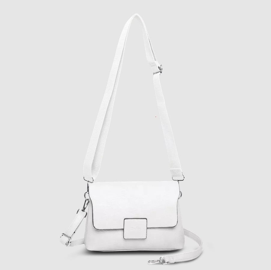 Duffy Flap Bag, Hvit
