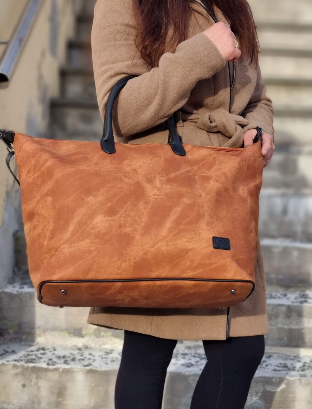 Lycke Weekendbag,cognac