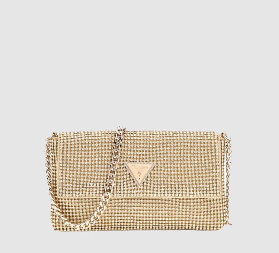Guess Zalina Flap Clutch, Gold