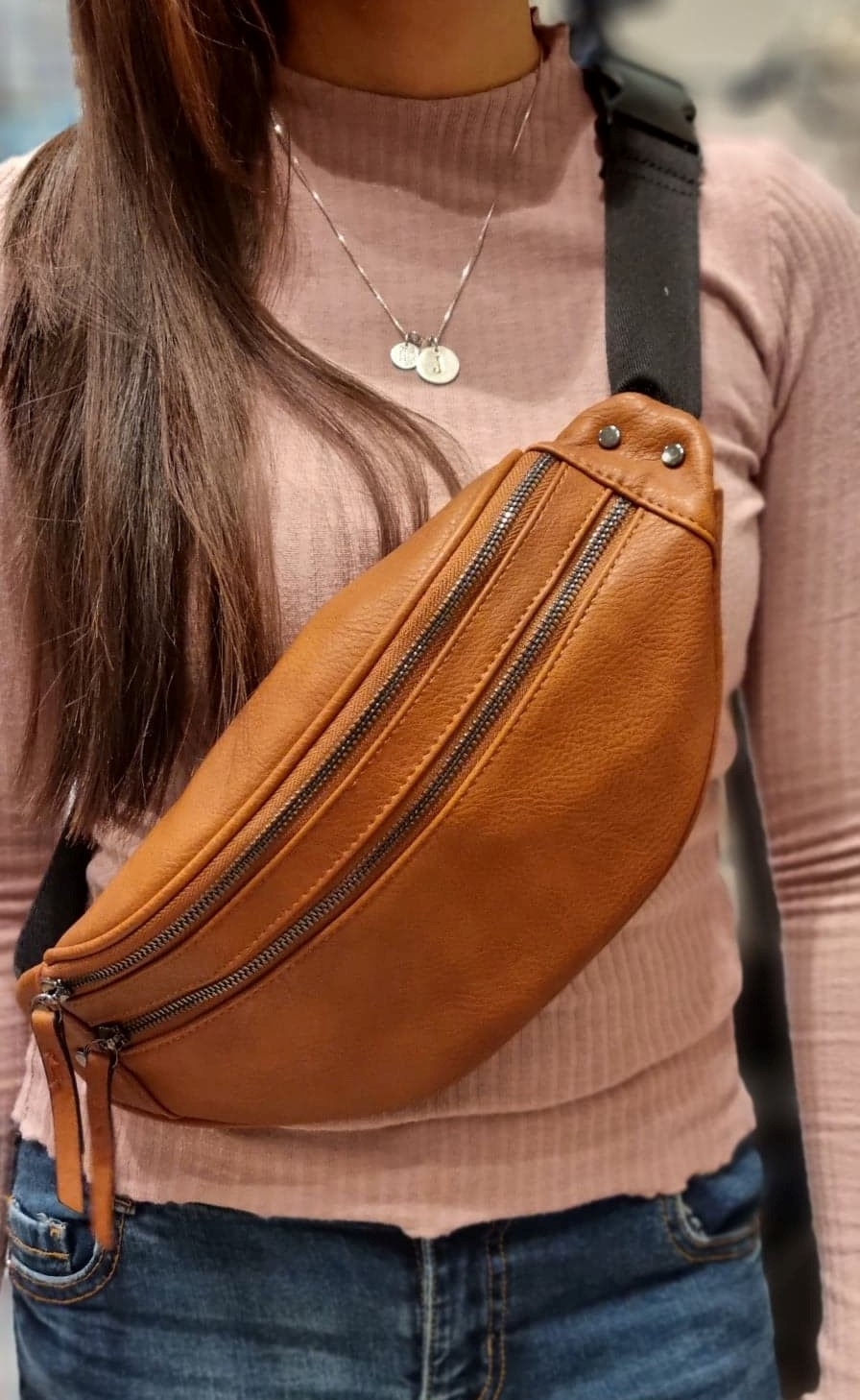 Puccini Waist Bag Donna, Cognac