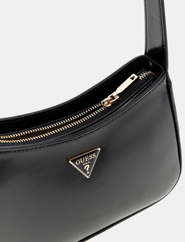 Guess Arnela Top Zip Shoulder Bag, Black