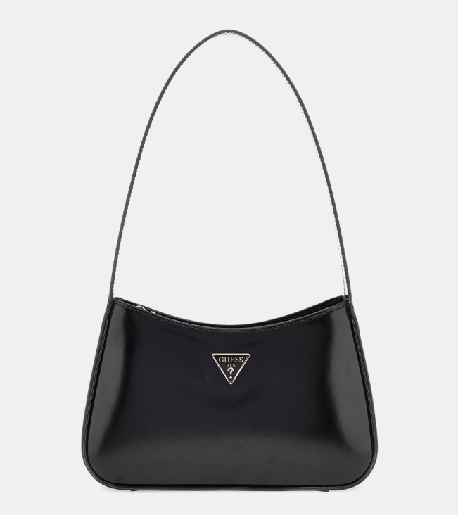 Guess Arnela Top Zip Shoulder Bag, Black