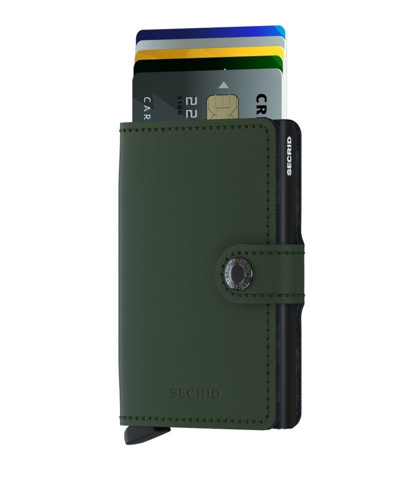 Secrid Miniwallet, Green-Black
