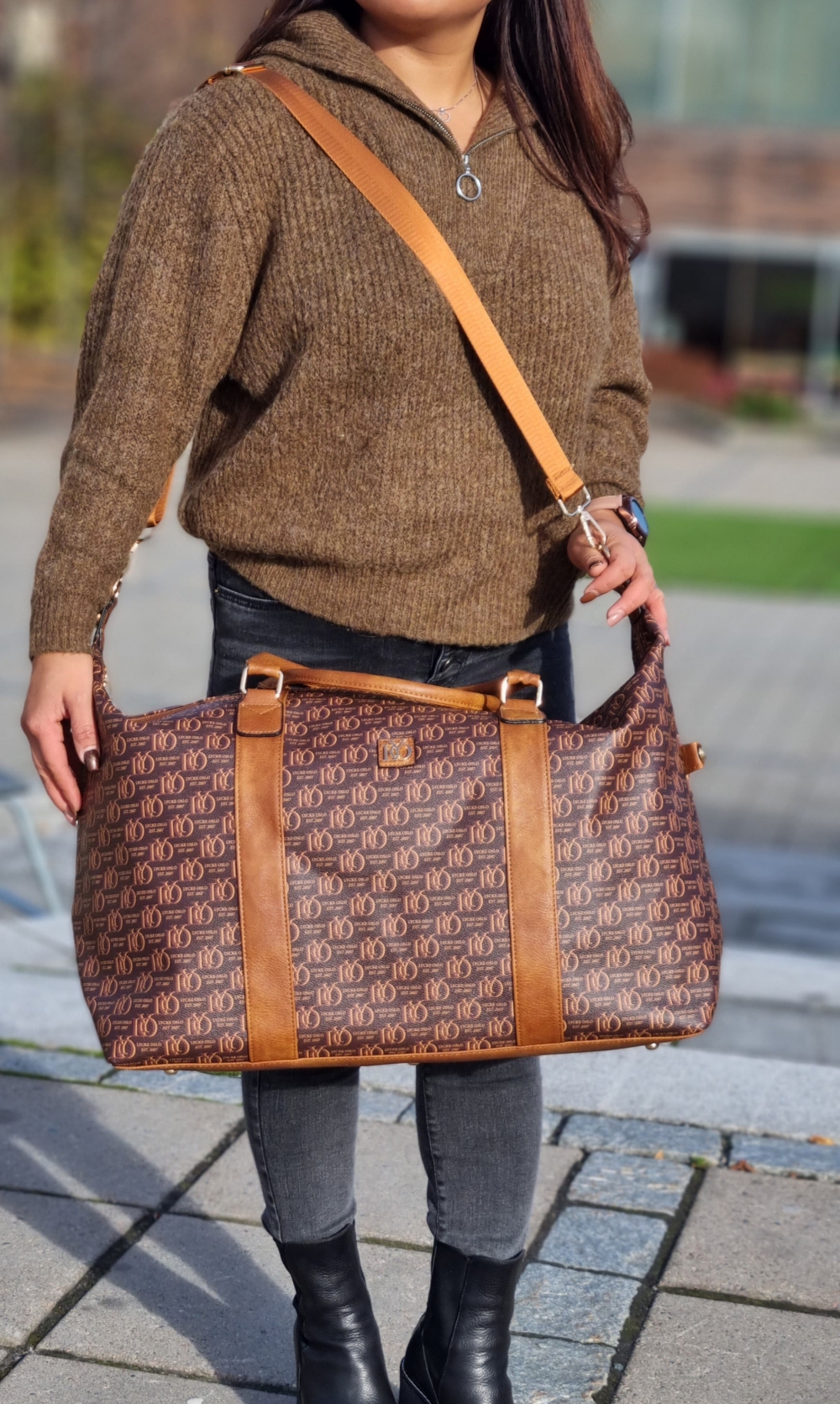 Lycke Stor Bag, brun